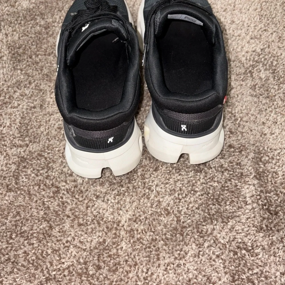 On Running Charcoal and White Athletic Shoes - Picture 2 of 4